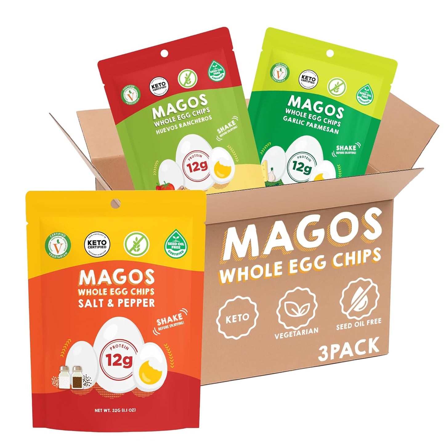 Variety Pack Magos Egg Chips